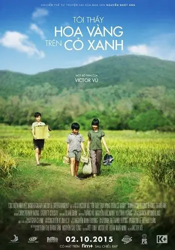 Скачать Желтые цветы на зеленой траве (2015)