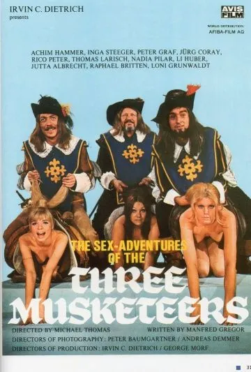 Сексуальные приключения трех мушкетеров (1971) торрент