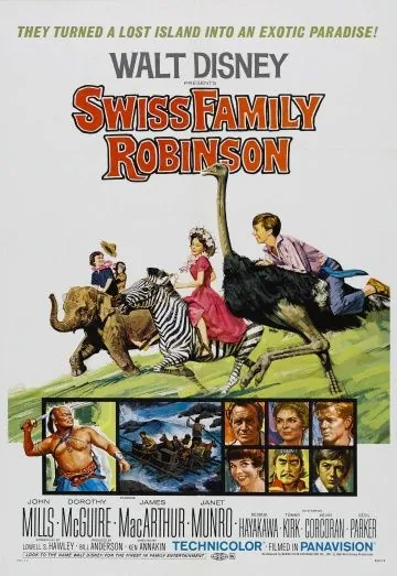 Скачать Швейцарская семья Робинзонов (1960)